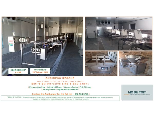 Karoo Catch Fish Plant Business Rescue Auction